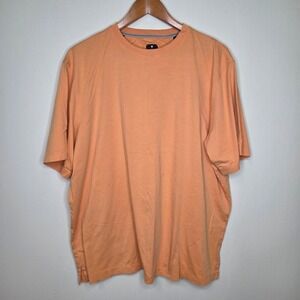 Left Coast Tee Mens XXL Orange 100% Pima Cotton Short Sleeve Crew Neck T-Shirt